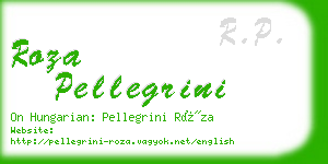 roza pellegrini business card